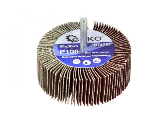 GEKO Csapos lamellás csiszoló 80x30X6 P100 [ G78763 ]