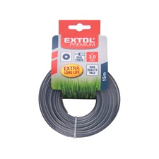 EXTOL PREMIUM damil szegélynyíró géphez 1,6 mm, kör keresztmetszetű, fekete közép/dual power, 15m [ 8870902 ]