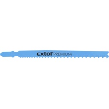 EXTOL PREMIUM dekopírlap, 5db, Bosch befogás, Bimetál; 132×8×1mm, progresszív fogazás, mart, hullám fogak, egyenes gyors vágás [ 8805208 ]