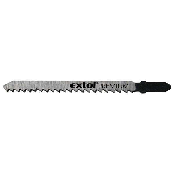 EXTOL PREMIUM dekopírlap, 5db, Bosch befogás, HCS; 75×8×1,5mm, 2,5mm fogtáv, köszörült fogak, puhafához, farostlemezekhez (3-30mm), mű [ 8805001 ]