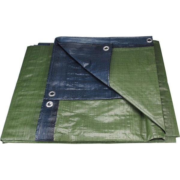 EXTOL PREMIUM takaróponyva, vízálló, de nem UV álló; 150g/nm, 4×6m névleges méret, valós méret: 3,9×5,85 m, PE, lefűző lyukakkal [ 14108 ]